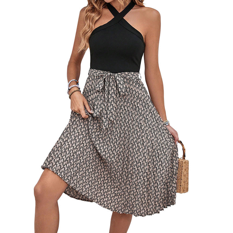Nightgown Women's Spring and Summer Sexy Backless Long Sleep Dress