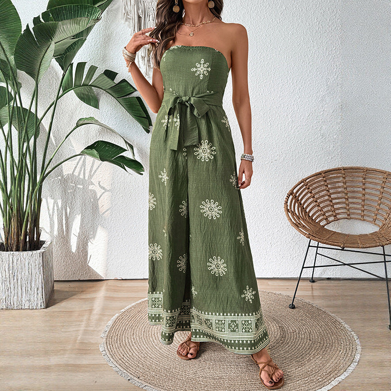 Women's Summer Lace Trim Solid Color Dress Thin Loungewear Collection